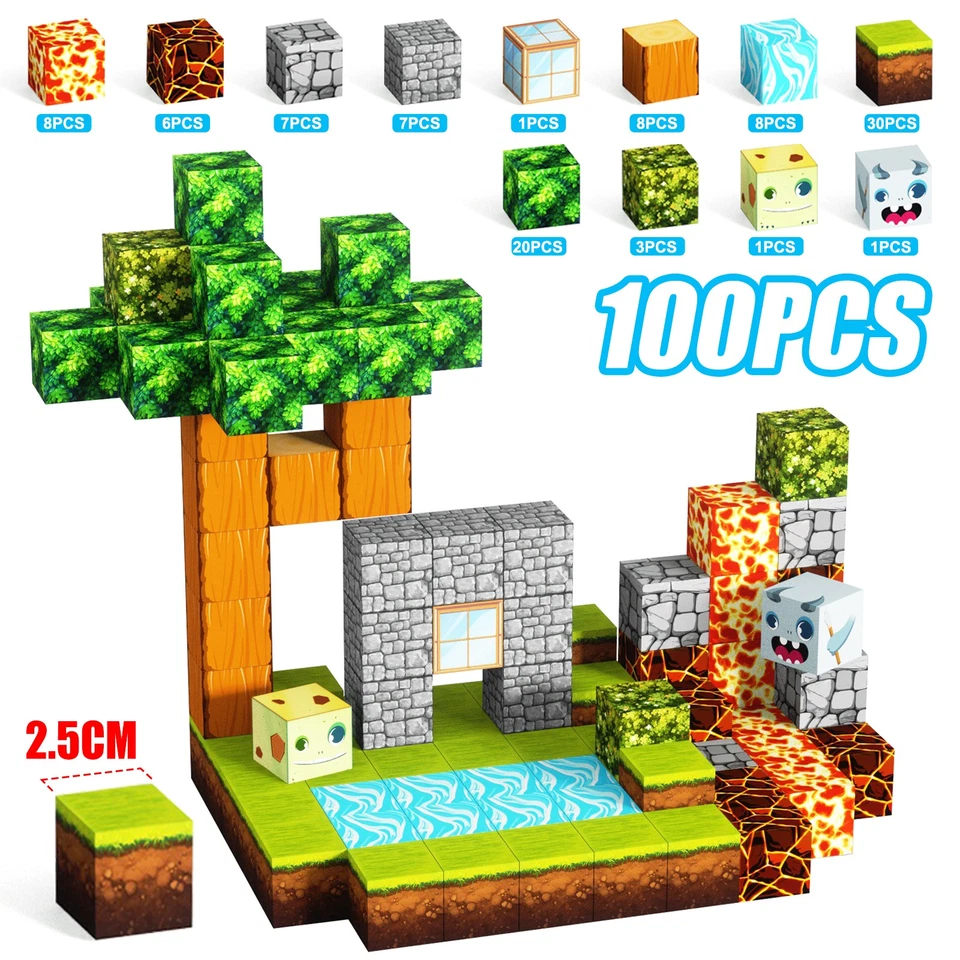 New DIY Upgraded Magnetic Building Blocks Kids Construction Toy Christmas Gifts - Image 2 of 4