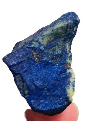 Lapis Lazuli Rough Stone Sliece Royal Blue With Pyrite Inclusions Mineral R55