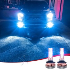 2x Cob H10 9140 9145 8000k Led Lamps Fog Driving Light Bulbs Smd Bright For Ford