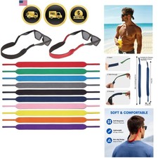 10 Pieces Neoprene Sunglasses Floating Straps Eyewear Retainer Durable Floati...