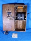 ANTIQUE OAK WOOD WALL PHONE RARE "US INSTRUMENT" WITH TESTED MAGNETO GENERATOR — photo 9