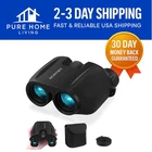10x25 Compact Waterproof Binoculars for Bird Watching & Theater - Lightweight