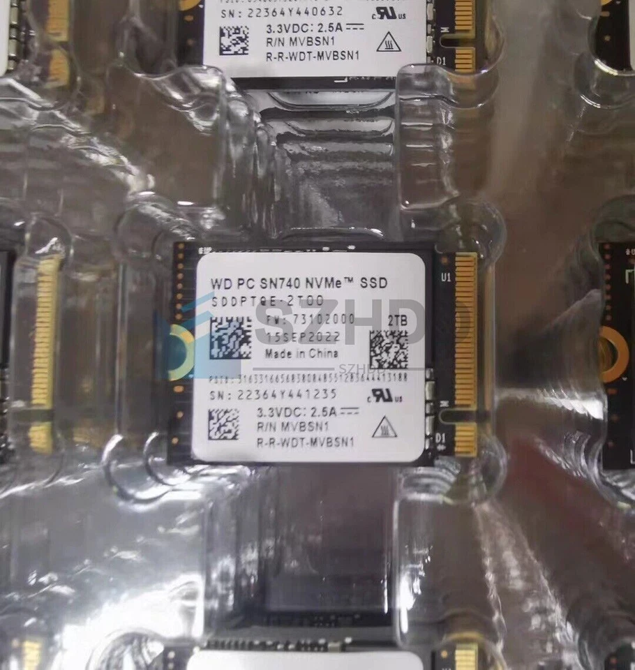 NEW WD 2TB M.2 2230 SSD NVMe PCIe4x4 PC SN740 For Microsoft Surface Pro X 9 - Image 4 of 4