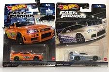 Hot Wheels Fast  Furious 1:64 Diecast Car Lot of 2 Unopened Skyline  Supra