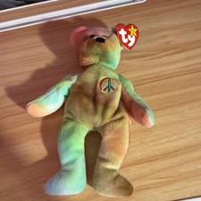 Ty Beanie Baby: Peace Bear 1996 - Retired bear