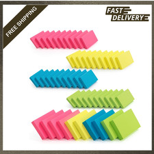 Self-Stick Note Pads 1.5x2 Inch Colorful Sticky Notes 50 Pads, Office School