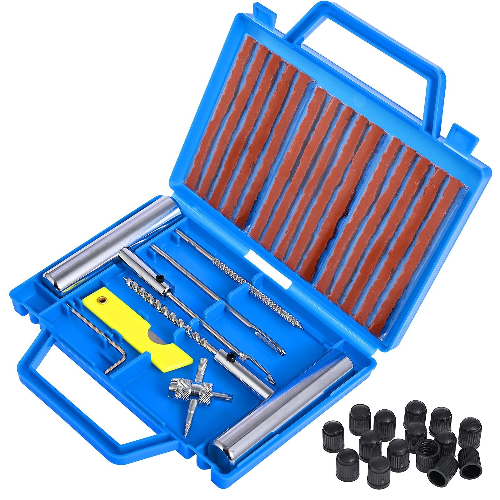 Pcs Kit Riparazione Pneumatici Auto Moto Professionale Rapida Kit Ripara - Miniatura 8