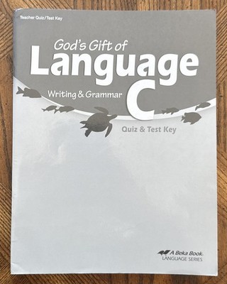 Abeka Language C Writing & Grammar Teacher Quiz Test Key Grade 6 Current