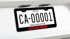 Red Mugen Power Racing License Plate Frame High Quality Fits Honda Acura Etc