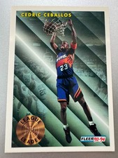 1993-94 Fleer Basketball Cedric Ceballos League Leaders Card #222 Phoenix Sun NM