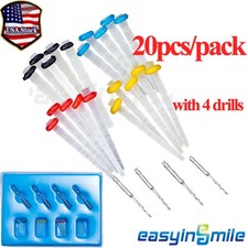 20Pcs Endo Dental Fiber Post Glass 65% Quartz Teeth Restorative Root Canal Pins