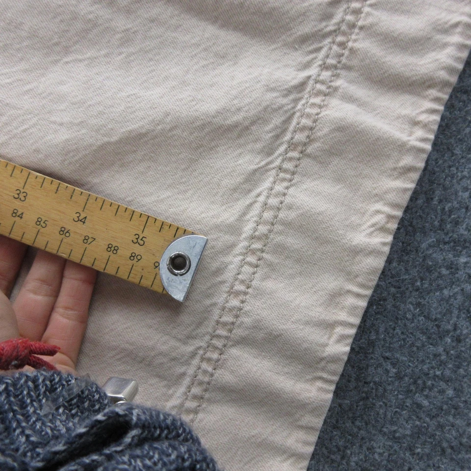 Toast Dress Womens 8 Beige Short Sleeve Popover Utility Pockets Cotton Twill - Image 2 of 4