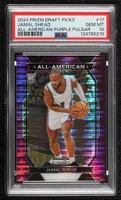 2024 Prizm Draft Picks All-American Purple Pulsar 33/55 Jamal Shead PSA 10 8d2