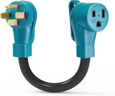 8AWG 50Amp Welder Extension Cord Compatible with NEMA 14-50P to 6-50R, 4 Prong t