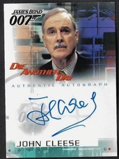 JAMES BOND DIE ANOTHER DAY (Rittenhouse 2002) Autograph Card #A1 JOHN CLEESE Q