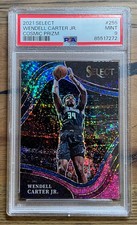 2021-22 PANINI ~ SELECT #255 WENDELL CARTER JR. COURTSIDE COSMIC PRIZM PSA 9 MT
