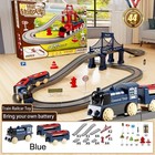 44Pcs/set Electric Train Track Sets Assembling Rail Train Car Toys Boy Education