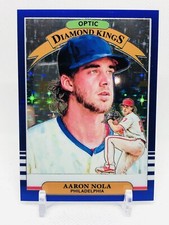 2019 Donruss Optic Baseball Aaron Nola Diamond Kings Purple Stars /125 Phillies