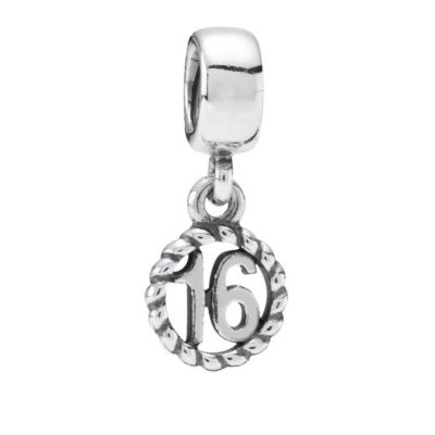 Pandora Jewerly Charm Sweet 16 Birthday Dangle Sterling Silver