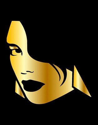 Vice City Beautiful Cocktail Woman Face Vinyl Decal Art for Cars Windows Laptops