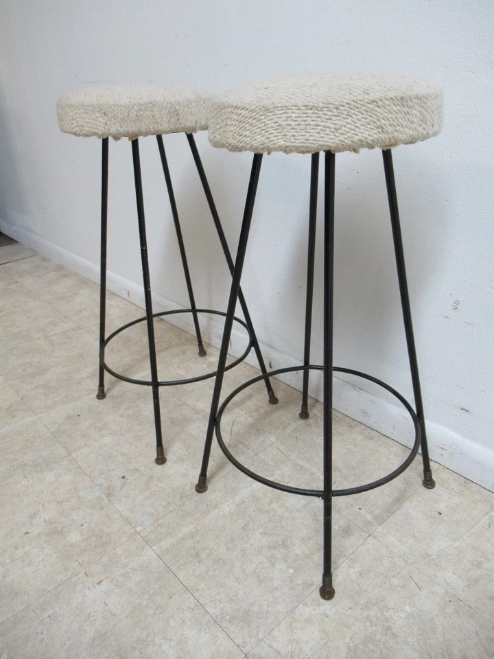 Пара заколок для волос середины века поворотные барные стойки табуреты стулья B - Изображение 4 из 4