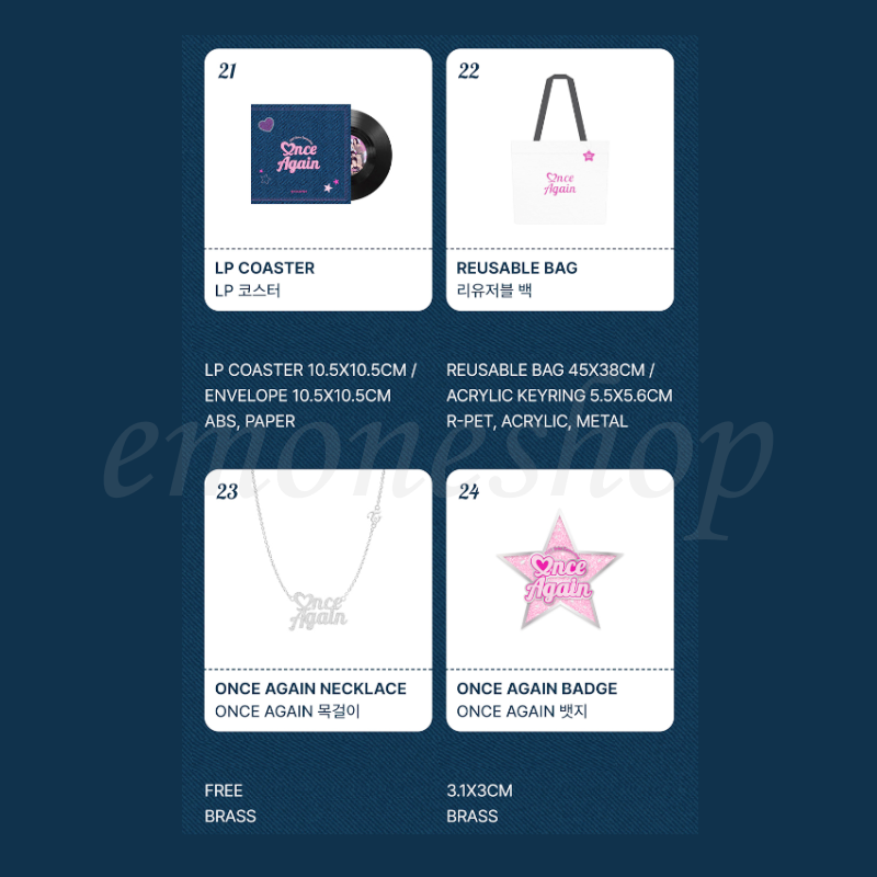 트와이스 2023 TWICE FANMEETING [ ONCE AGAIN ] OFFICIAL MERCH +