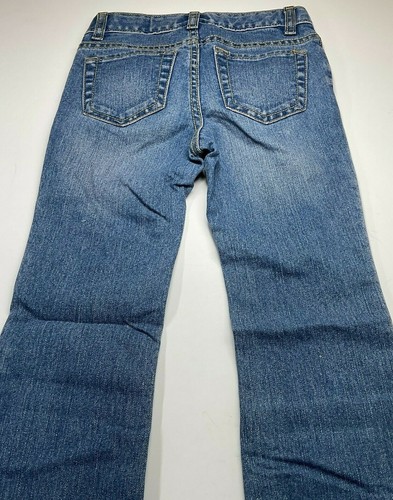 Girls Original Brand Et. 89 Place Bootcut Stretch Fade Stressed Jeans Size 5 - Picture 4 of 6