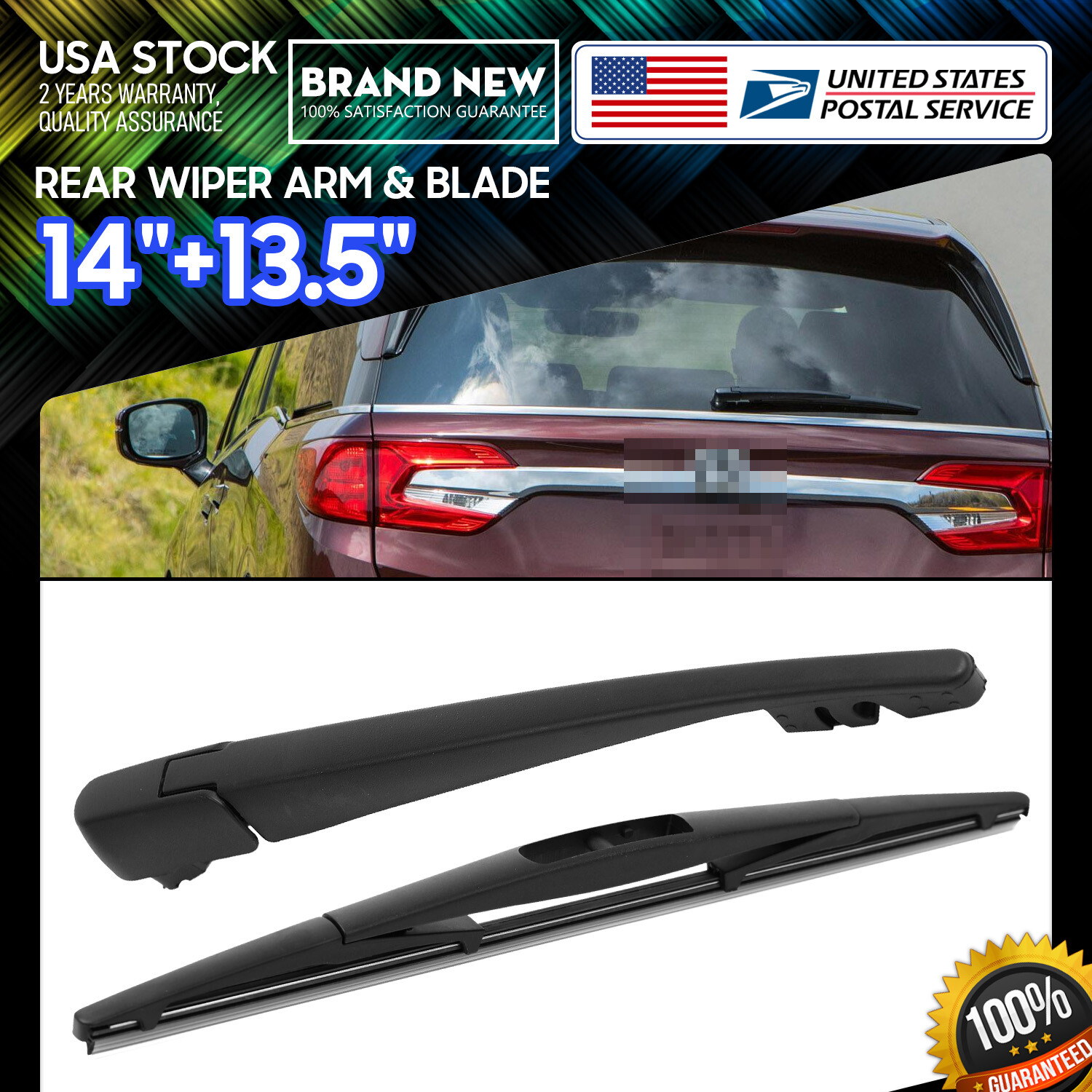 2011-17 Honda Odyssey Rear Wiper Arm & Blade Replacement Set