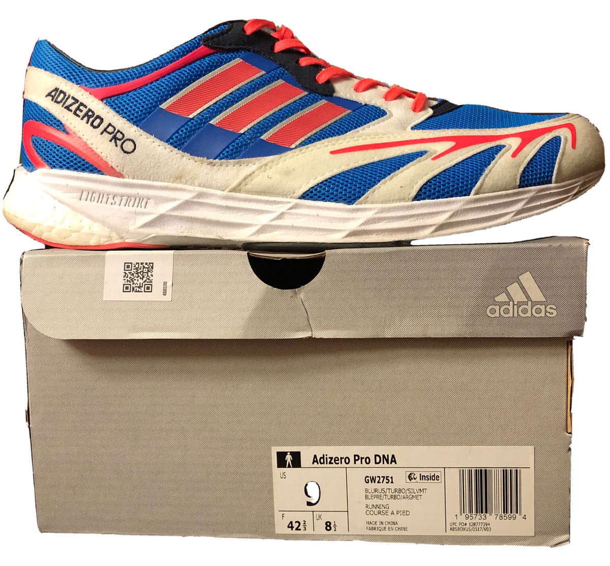 NIB Adidas Adizero Pro V1 DNA \'Blue Rush Turbo\' adidas Adizero Pro V1 DNA - men main image 2