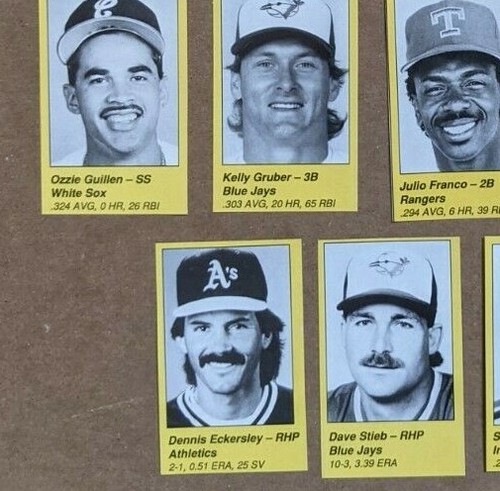 1989 1990 1991 MLB All-Star Game Program Player Cuts - U Pick a player - Picture 55 of 184