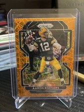 2021 Panini Prizm Aaron Rodgers Orange Laser 138