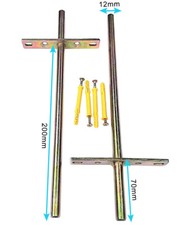 Floating Shelf Brackets Heavy Duty Long Concealed Invisible Hidden Support Oak 