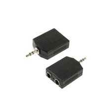 SDOPPIATORE AUDIO JACK 3,5 a 2x 6,35 HI-FI MP3 cuffie adattatore stereo presa