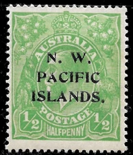 1915 Australia N.W.Pacific Island (New Guinea) Sc#11🔥Type a/ MLH OG VF Error"A"