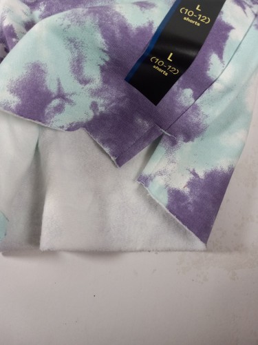 Kids Shorts - Art Cass™ L 10/12 Blue/Purple Tie Die With Pockets - Picture 3 of 4