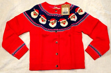 Mini Boden Fair Isle Cardigan Sweater Festive Christmas Red NWT New 5-6