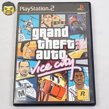 Grand Theft Auto Vice City PS2 CIB Sony PlayStation 2 Complete w/ Map & Manual C