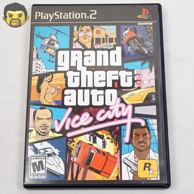 Grand Theft Auto Vice City PS2 CIB Sony PlayStation 2 Complete w/ Map & Manual E