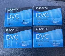 4 New Sony DVM60PRR Premium Mini DV DVC 60min LP 90 Digital Video Cassette