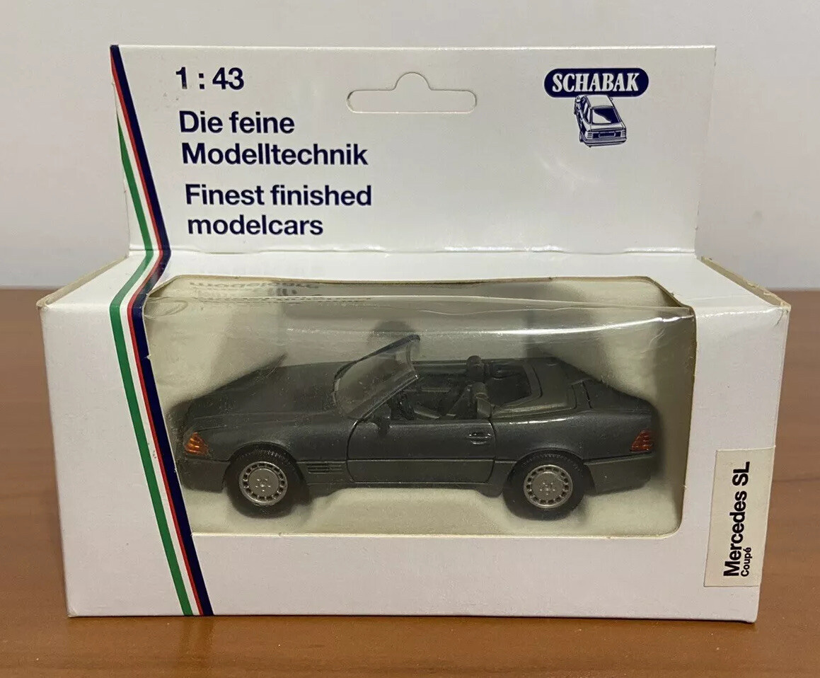 Schabak 1/43 Mercedes SL Coupe Silver New in the Box | eBay