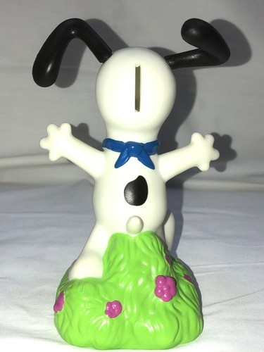 RARE DISCONTINUED Snoopy MetLife Coin Bank Peanuts Plastic 7 3/4 in tall - Picture 3 of 7