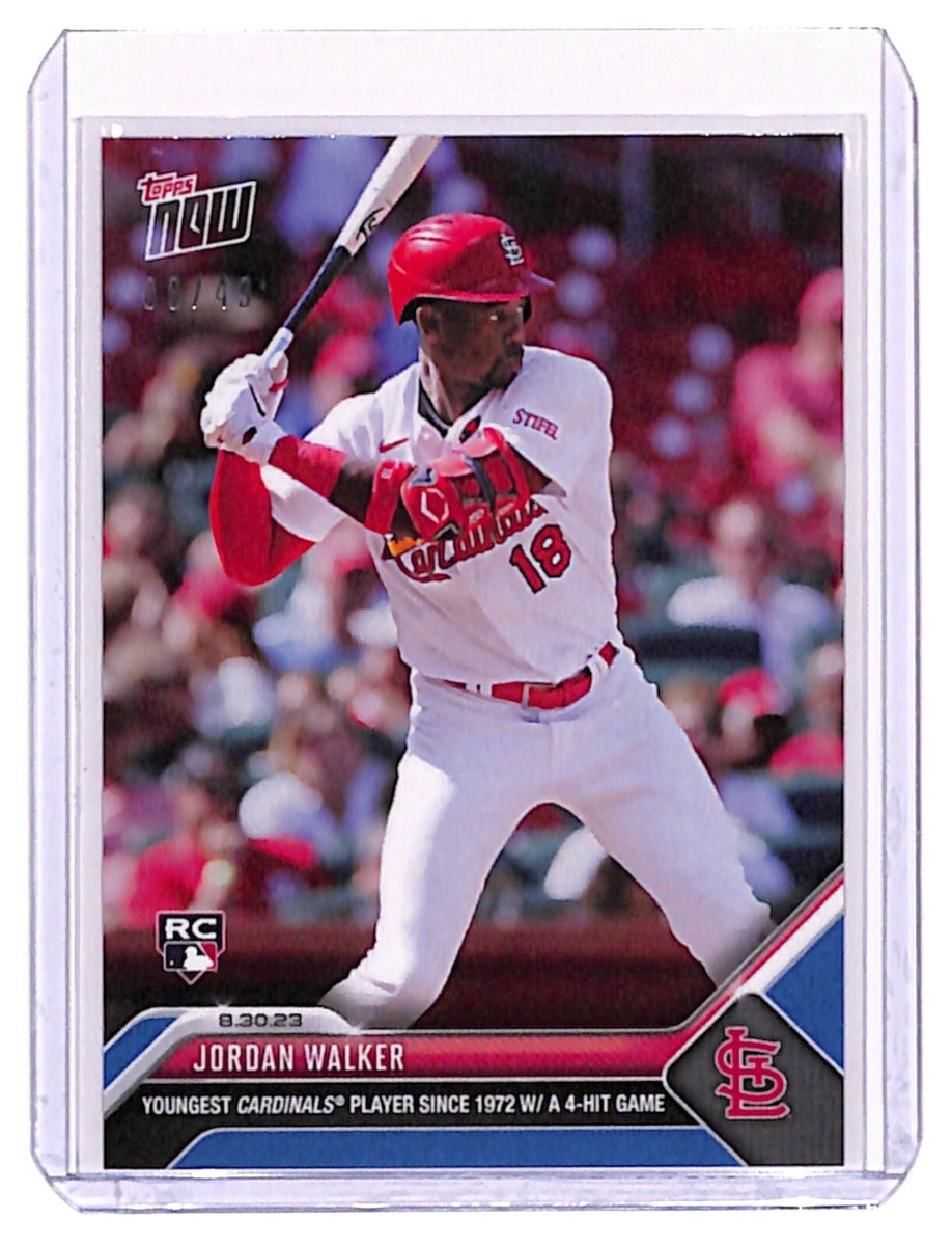 2023 MLB Topps Now Jordan Walker Rookie BLUE PARALLEL /49