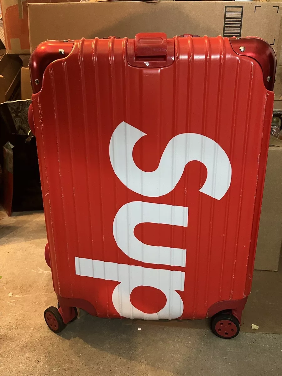 Red Supreme RIMOWA Topas 32L See Description