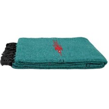 Turquoise Mexican Blanket Thunderbird Yoga Native Tapestry Falsa Throw XL