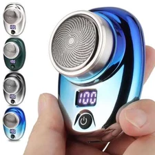 Mini-Shave Portable Electric Razor for Men USB Rechargeable Shaver Home Travel