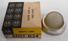 Allen Bradley 800T-N24 White Pilot Light Lens (Lot of 2)