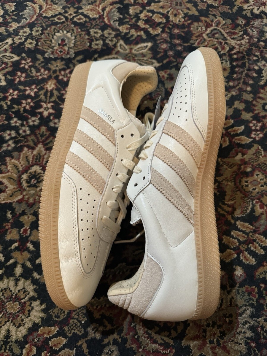 Adidas Originals Samba OG (WHITE/WONDER WHITE/MAGIC BEIGE Adidas Originals Samba OG (WHITE/WONDER WHITE/MAGIC BEIGE