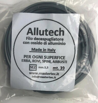 Filo Per Decespugliatore Professionale Alutech 3,3mm X 39 Metri &ndash; Per Erba Alta, Rovi E Spine