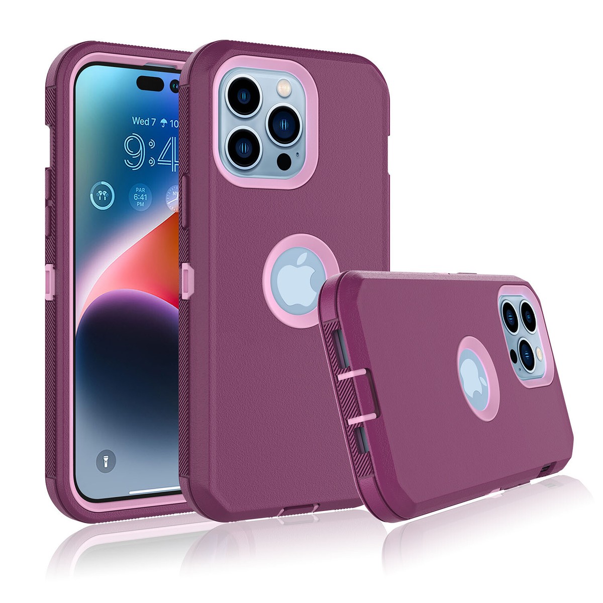 Custodia Con Clip Da Cintura Antiurto Per Armatura Resistente 3IN1 Per IPhone 17 16 Pro Max 14 13 12 11 15 XSMAX XR X XS SE PLUS Otter Case Box