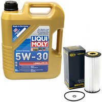 MotoröL Set 5W-30 5 Liter + ÖLfilter SH420L FüR Audi A3 Seat Leon Skoda VW Bora
